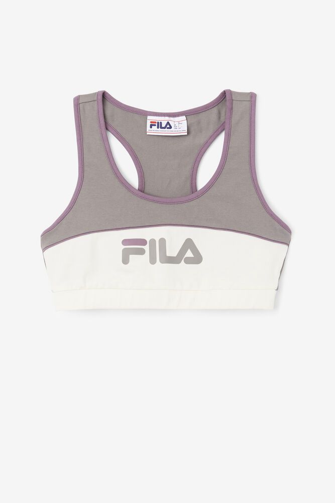 Fila Sports Bra Kairi Top Womens Grey - India JIQ-265490